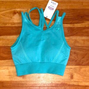 Gymshark Ultra Seamless Sports Bra in Spearmint Green